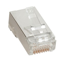 RJ45 plug Cat6 FTP breedte 11.70mm vergulde contacten 1,2 µm, PoE++